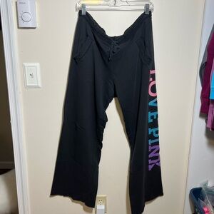 Victoria’s Secret pink boyfriend sweatpants